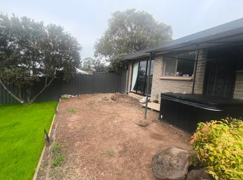 Before: outdoor area